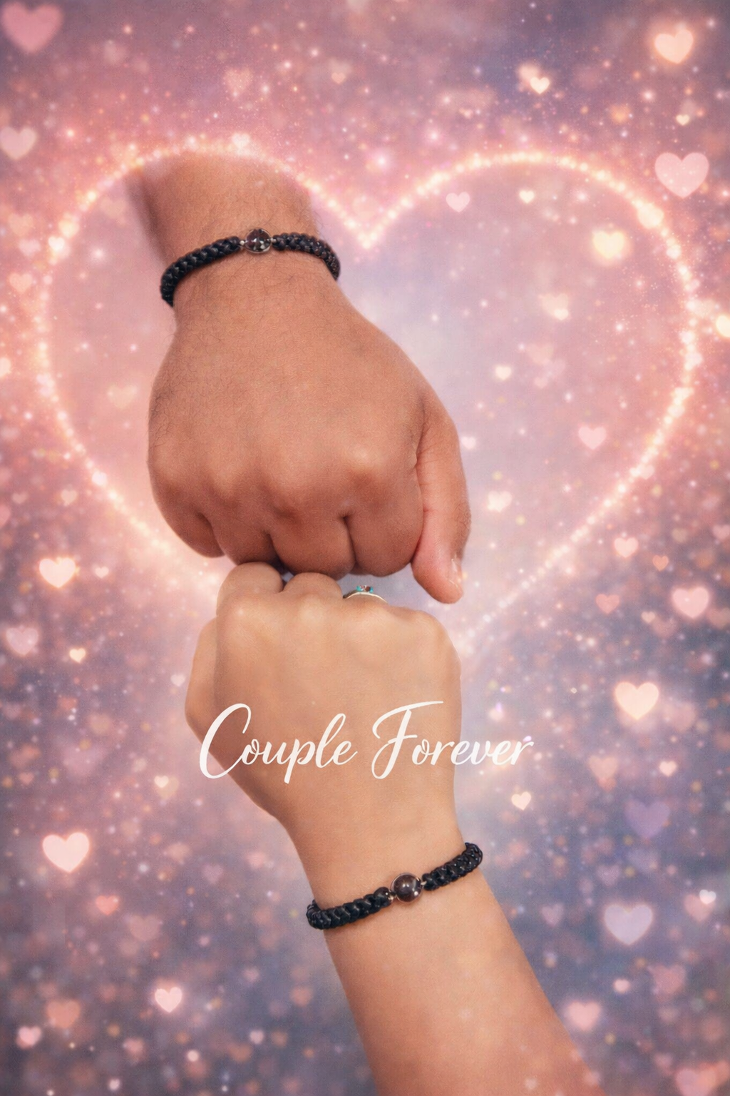 Braided Photo Bracelet on model